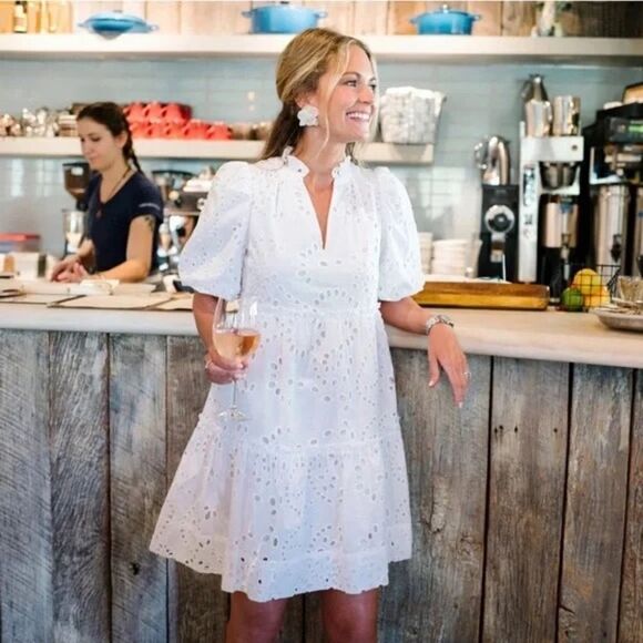Tuckernuck x Cameran Wimberley Eyelet Palmer Cotton Dress NWT - Picture 1 of 9